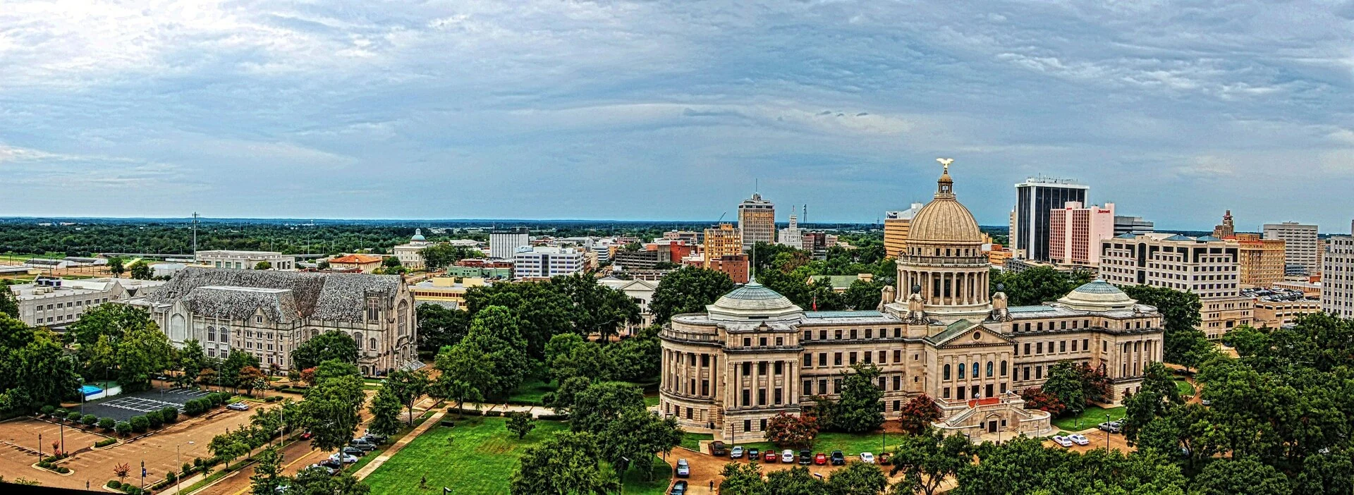 Downtown Jackson, Mississippi and the State Capitol